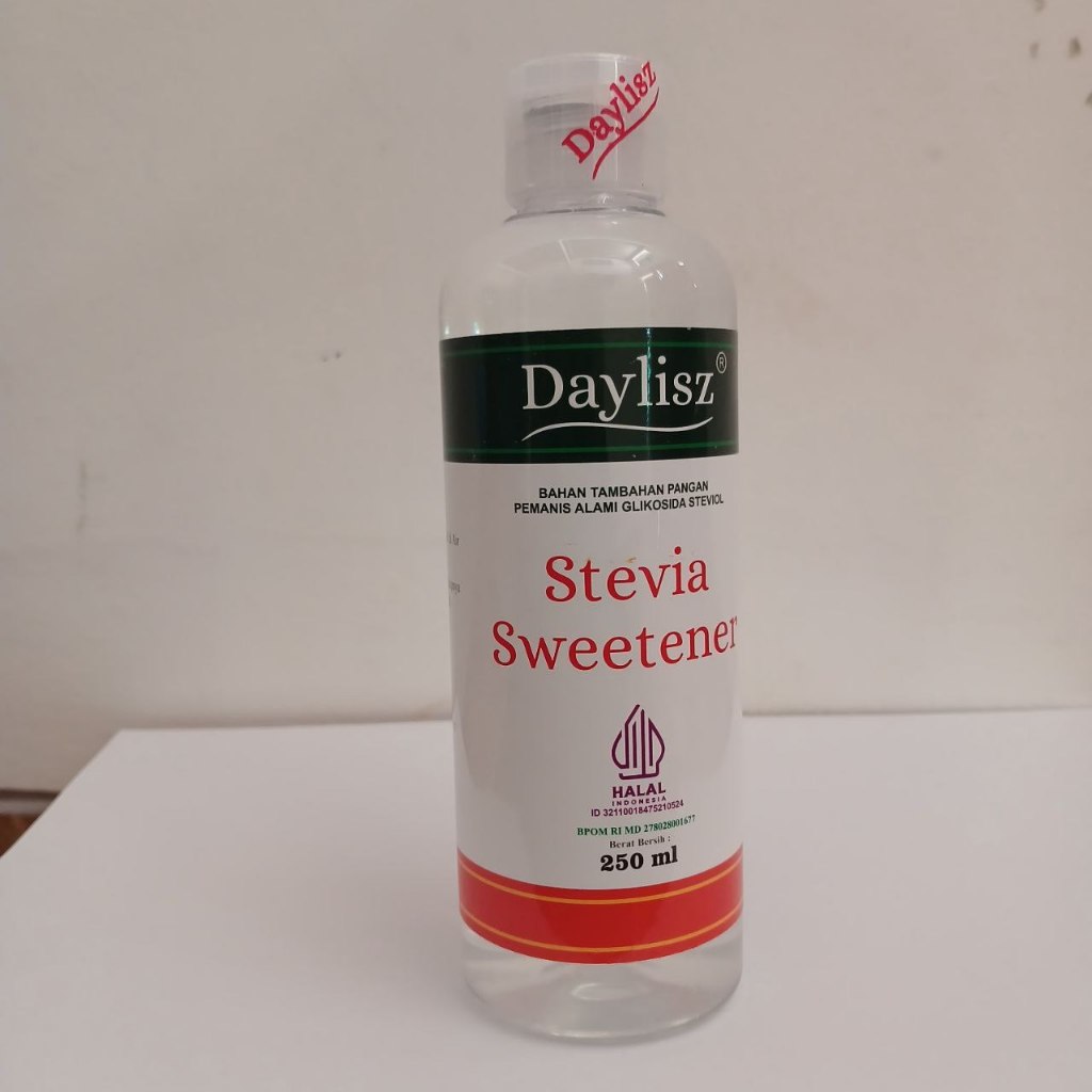 

Daylisz Stevia Sweetener BPOM 100% Original Tambahan Pemanis Alami Isi 250 ml