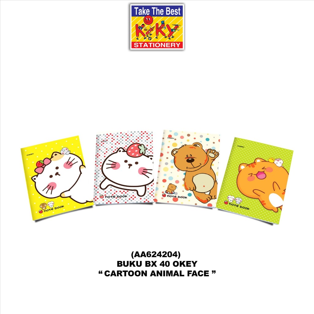 

BUKU MURAH STOK TERBATAS!!! OKEY Buku Tulis BX 40 Lembar (Uk. 17.5 x 25 cm) - 10 Buku Boxy / Motif Random