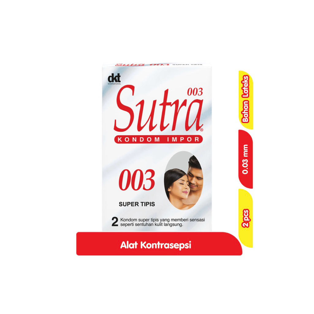 SUTRA 003 KONDOM IMPOR SUPER TIPIS 2 pcs
