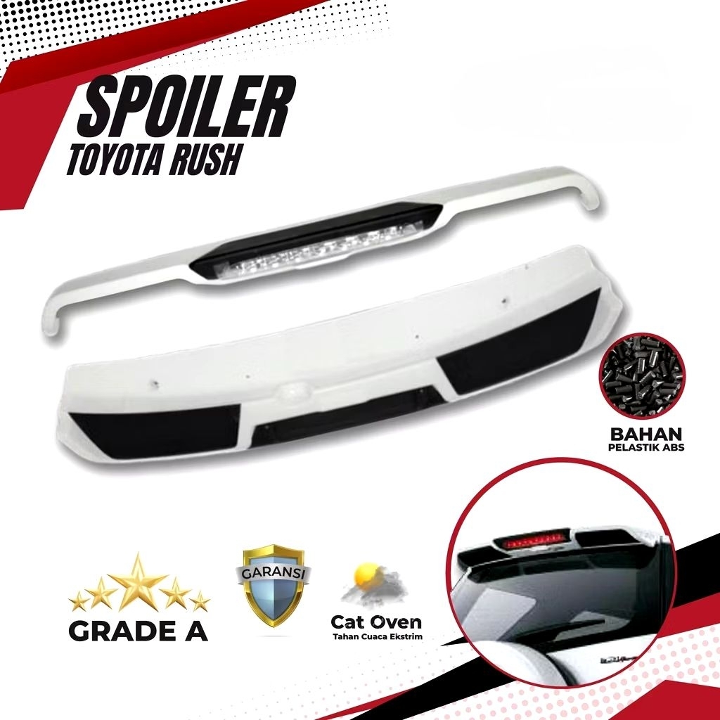 Spoiler Rush TRD / spoiler Terios TRD th 2005 - 2016  +  lampu