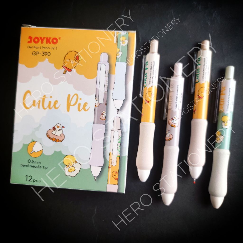 

Pen pulpen gel joyko cutie pie soft grip 0.5 mm GP-390 . 12 unit