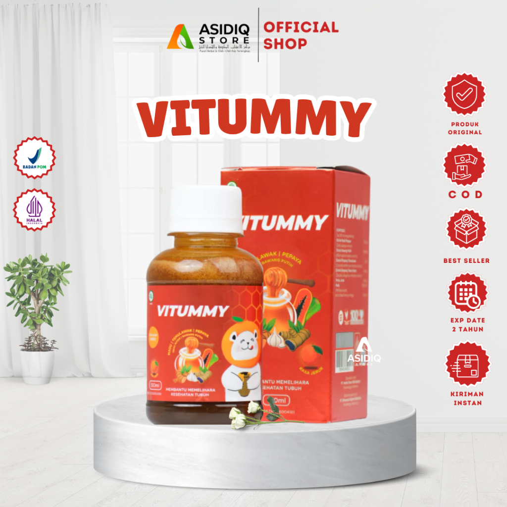 VITUMMY - Madu Multivitamin Penambah Nafsu Makan Madu & Madu Anak Cacingan 130ml