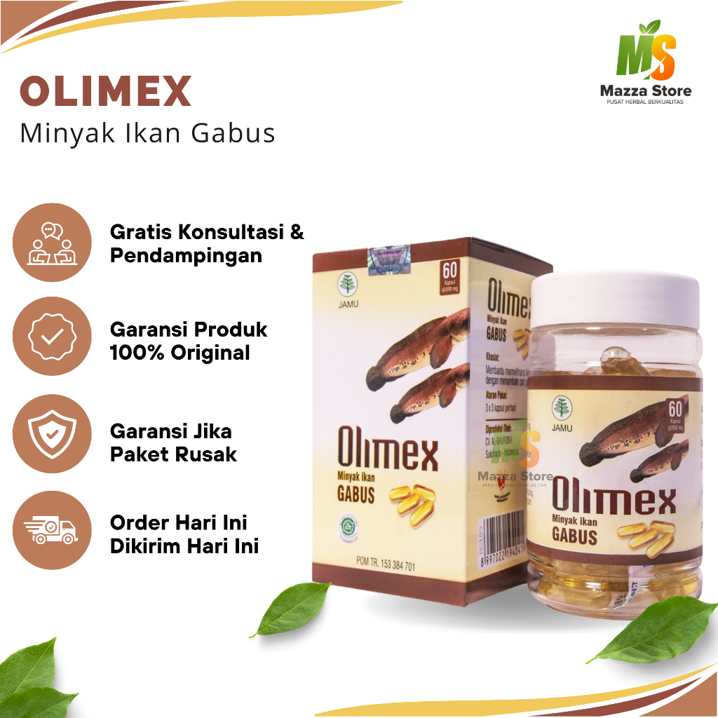 Olimex Kapsul Minyak Ikan Gabus Asli
