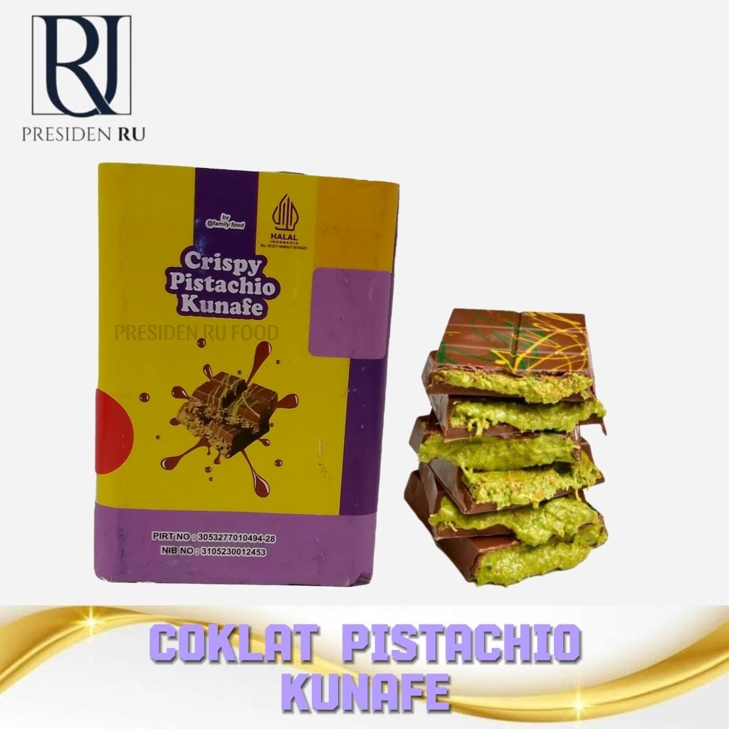 

CRISPY PISTACHIO KUNAFE/Coklat Dubay