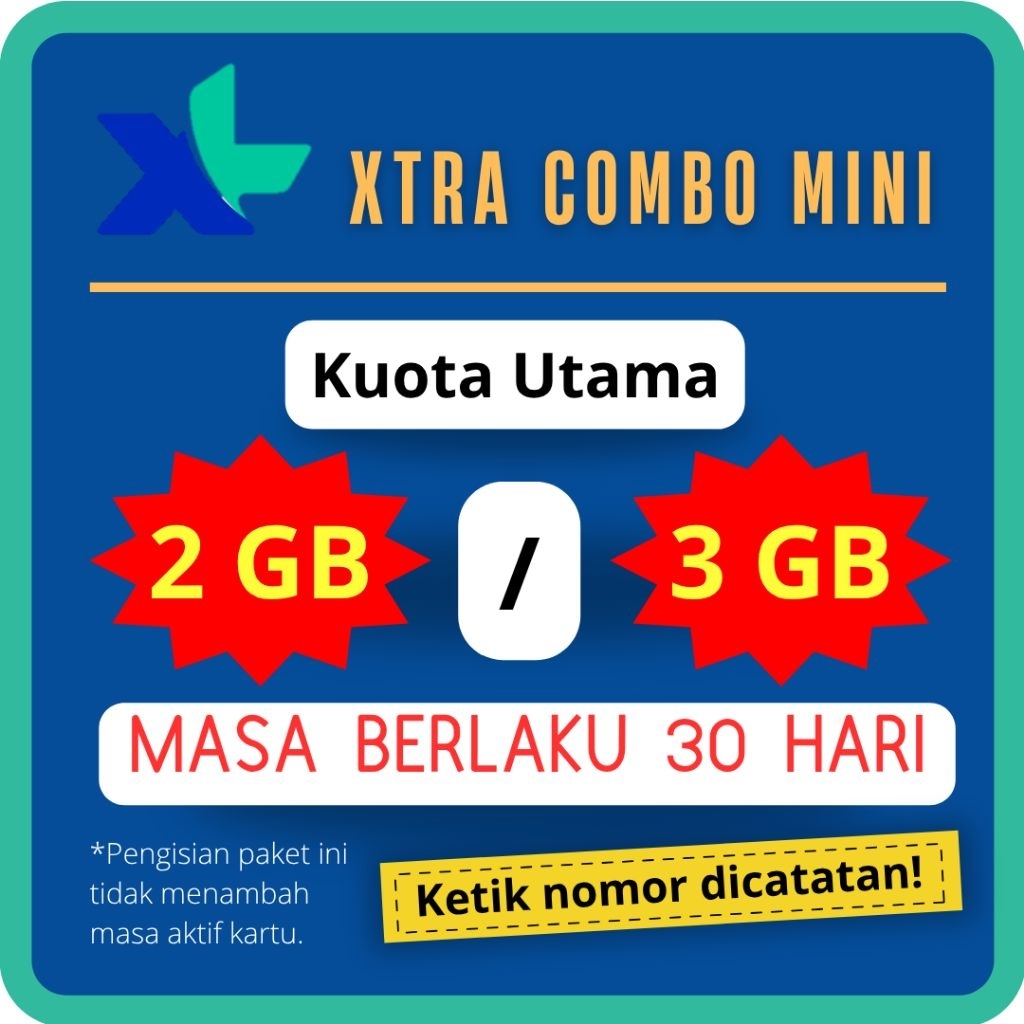 XL Paket Data Internet Xtra Combo / Xtra HotRod / Akrab / Xtra On