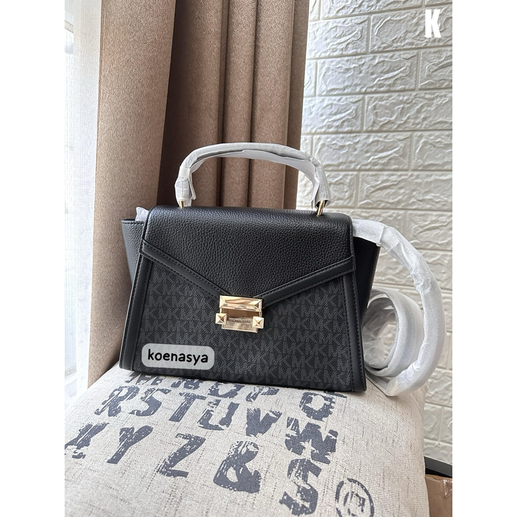 tas wanita original mk hand/crossbody bag whitney sign black new