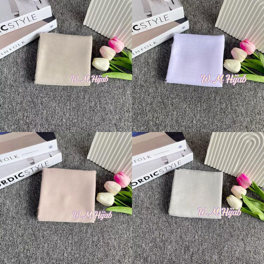 Hijab Kerudung Paris Polos Warna Nude