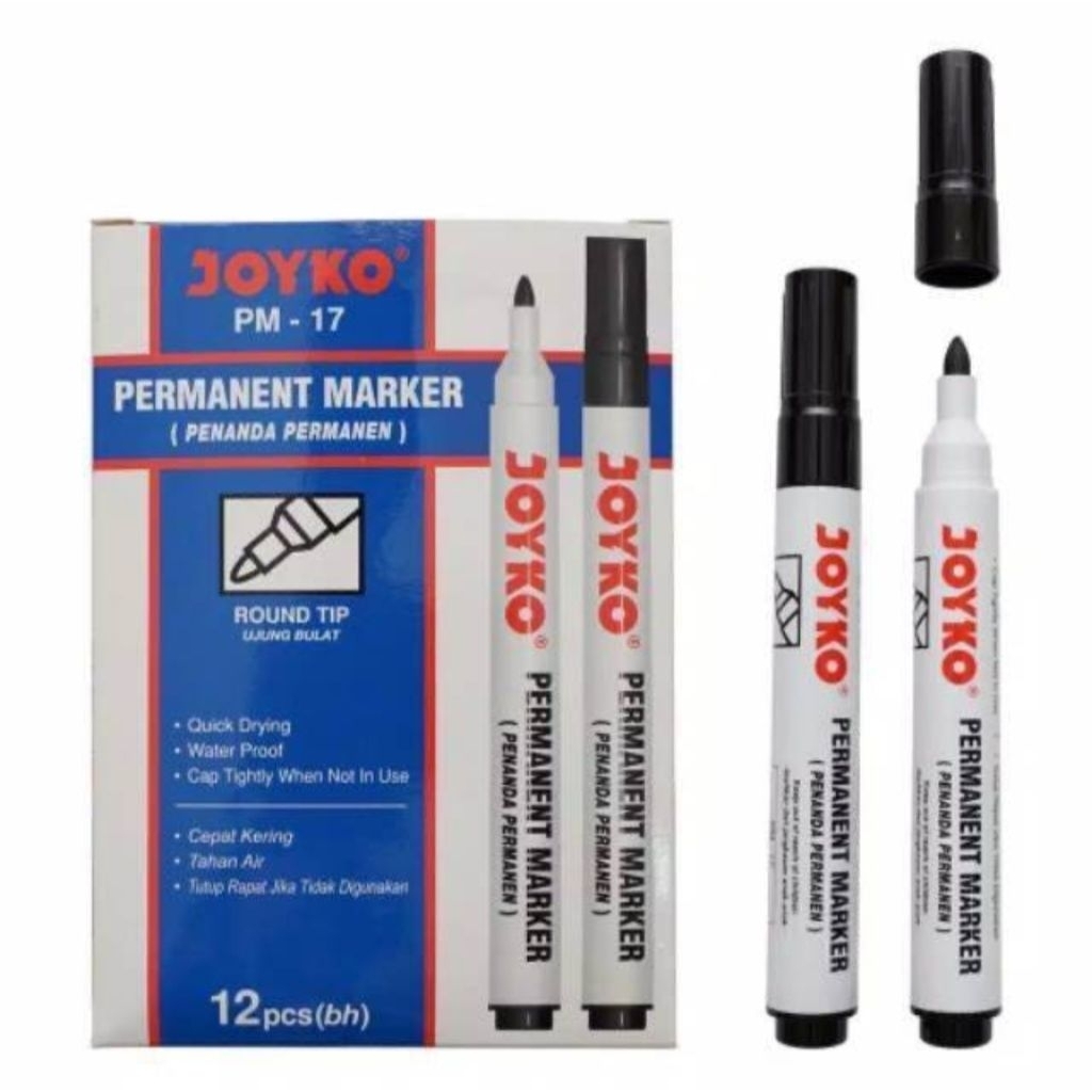 

ORIGINAL JOYKO spidol permanent marker PM-17 round tip