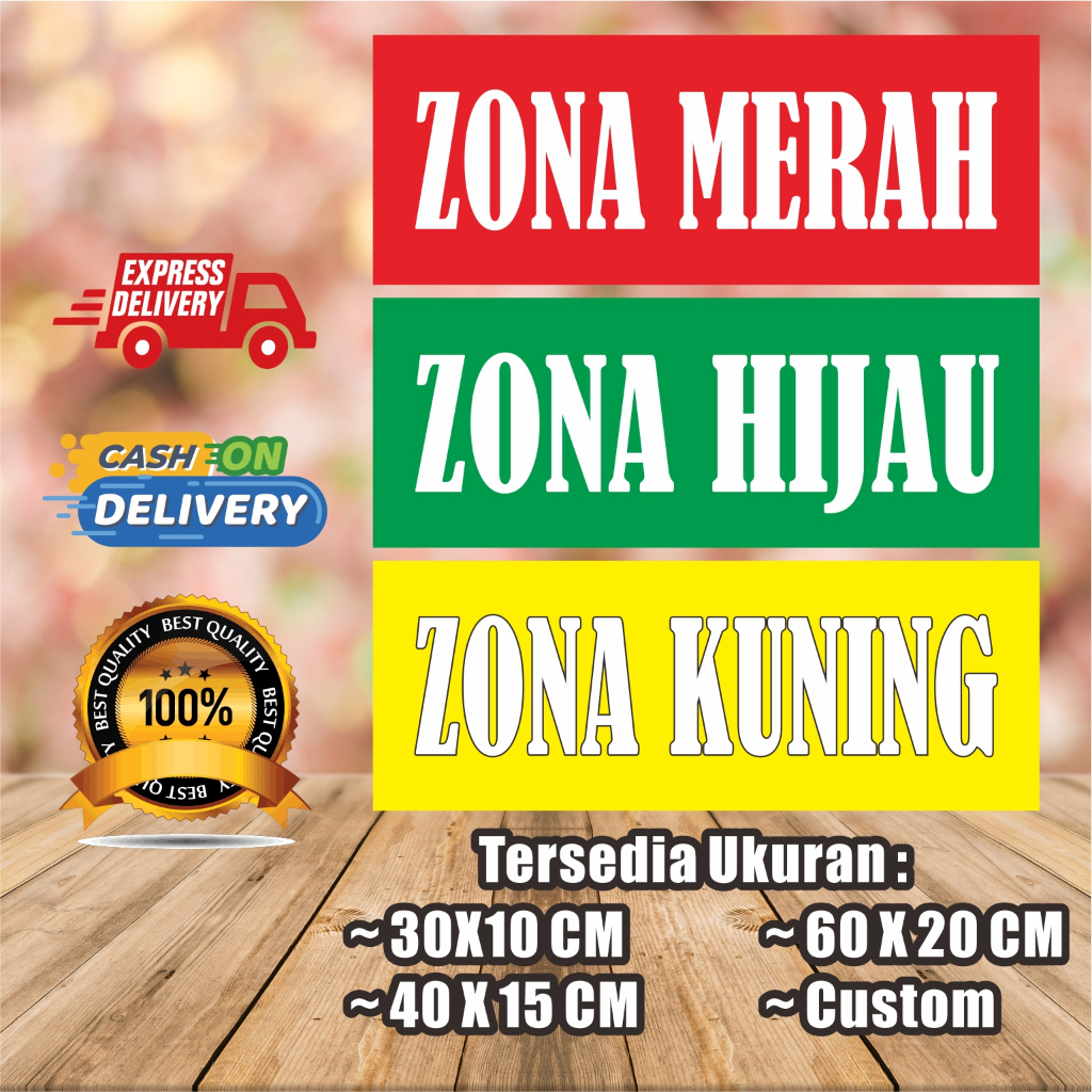 

STIKER ZONA MERAH, HIJAU, KUNING DAN ZONA AMAN