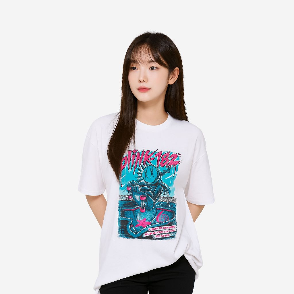 Kaos Band BLINK182 T-shirt Premium Tebal 24s / Kaos Band Blink 182