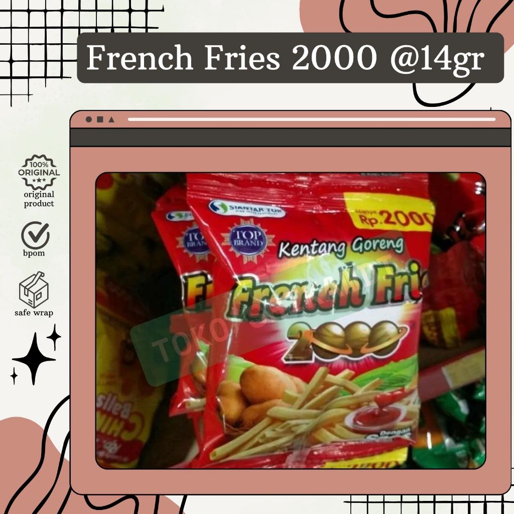 

French Fries 2000 @14gr Satuan/Eceran