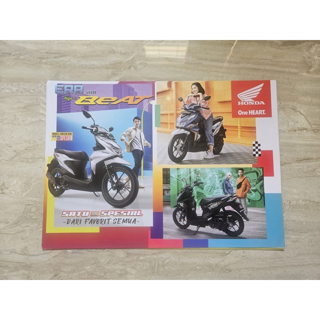 brosur katalog motor honda beat 2021 leaflet