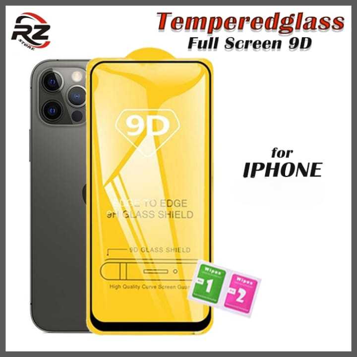 TG FULL 9D KACA BENING Tempered glass iphone SE 2020 5 5S 5G 5C 6 6G 6S 7 8 X XS XR 11 PRO PLUS MAX 