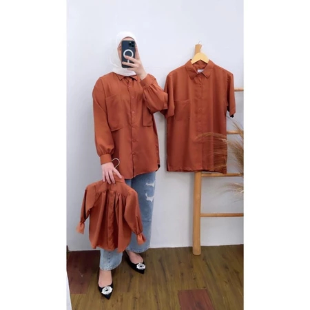 windra_olshoop Kalana Midi Dress tangan pendek korean style bahan rayon twill  Dress Busui Friendly