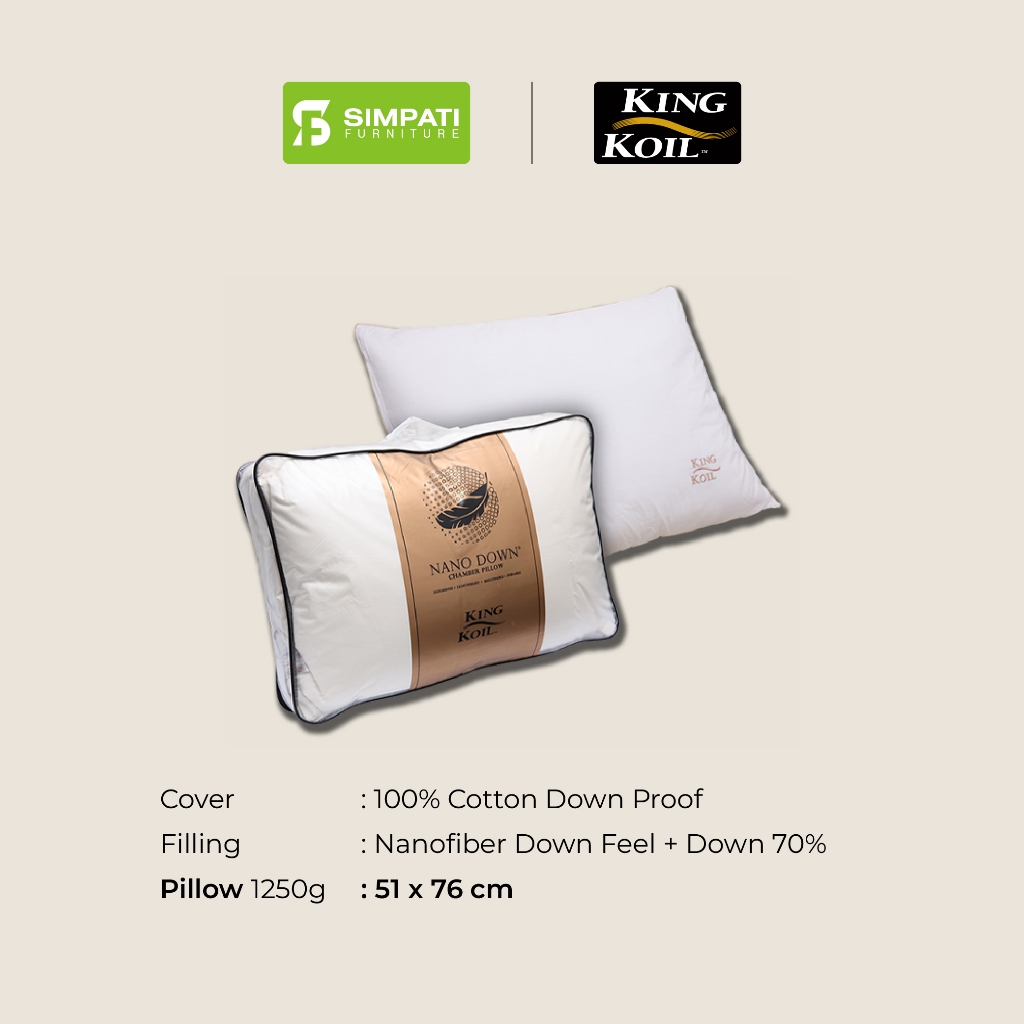 Bantal King Koil Nano Down / Goose Down Pillow