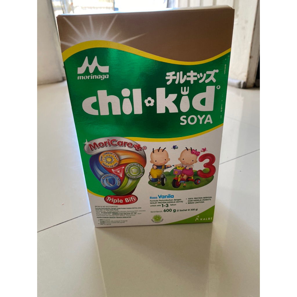 

Morinaga Chil Kid Soya 1-3 Tahun Vanila 600gr (Alergi)