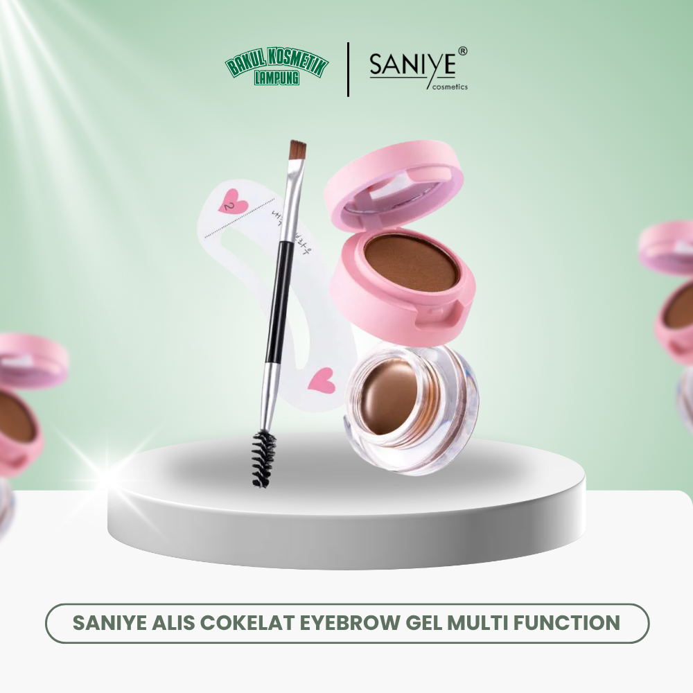 SANIYE Alis Cokelat Eyebrow Gel Multi Function Eyeliner Kosmetik