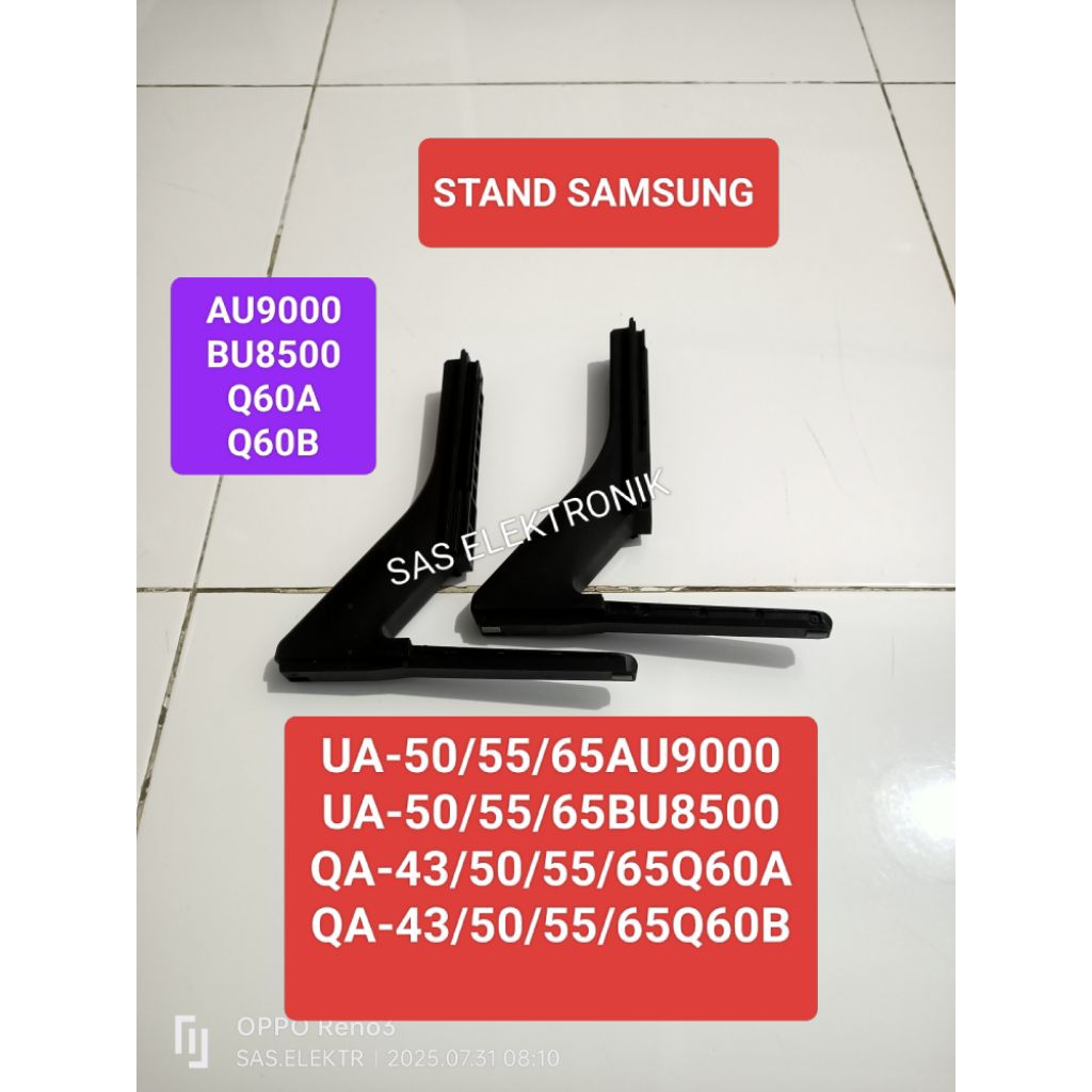 STAND BRACKET KAKI PEDESTAL DUDUKAN TV LED SAMSUNG 43-50-55-65 INCH QA-Q60A QA-Q60B QA-50Q60A QA-55Q