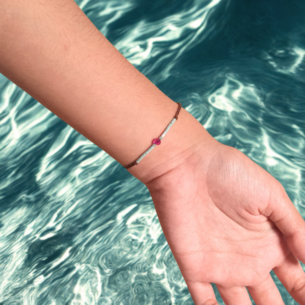 Luvra bracelet by merakit/Gelang tali simple/Gelang tali serut/Gelang tali wanita/Beads bracelet/Han