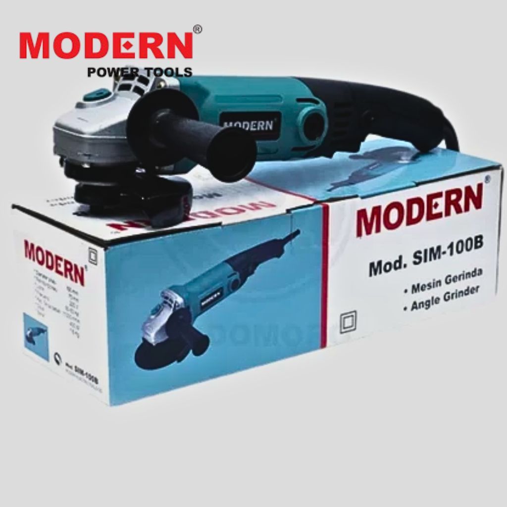 Mesin Gerinda Tangan Gurinda Listrik 4" Inch Modern SIM-100B Angle grinder 400W SIM100B
