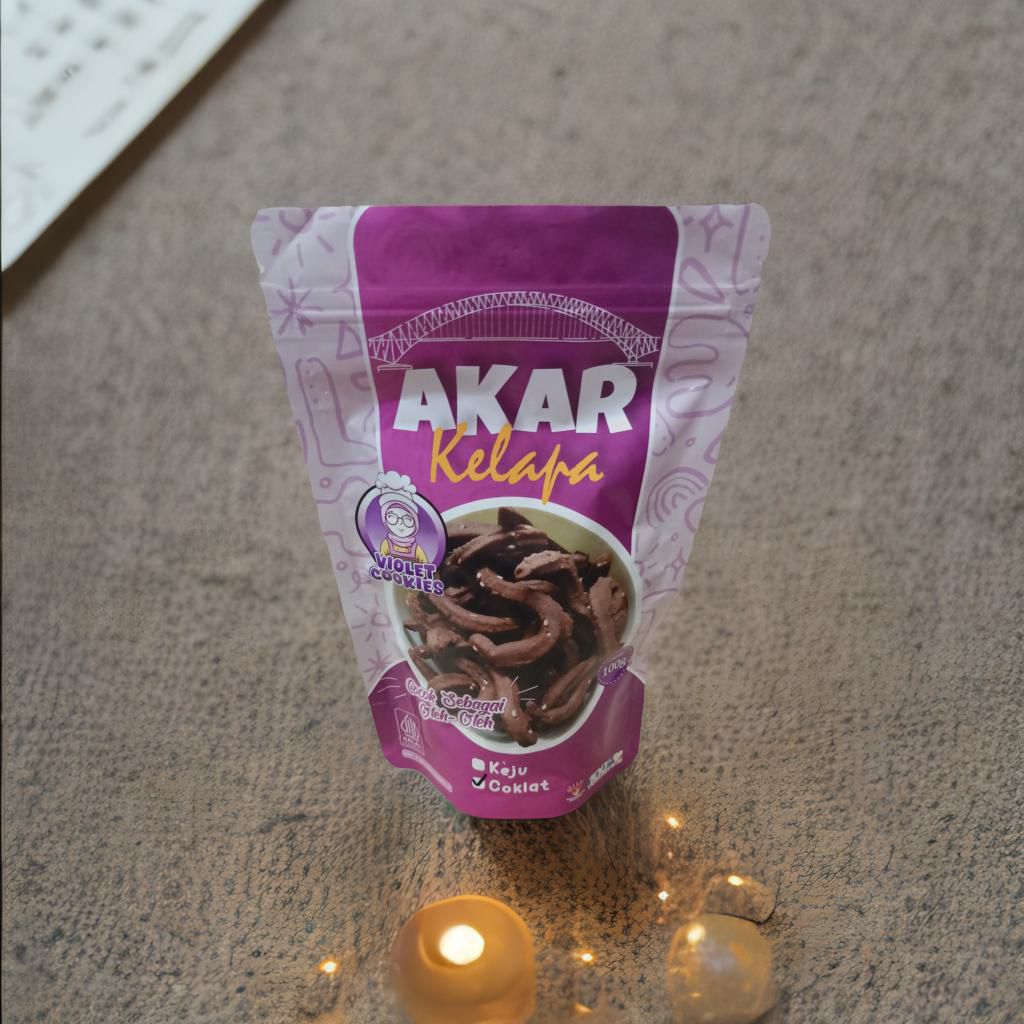 

Kue akar kelapa coklat dan kue akar kelapa keju isi 2 pouch