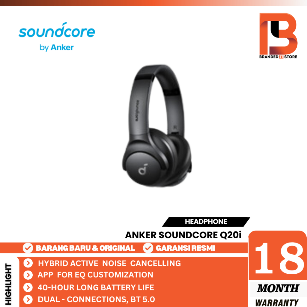 Anker Soundcore Q20i / Q 20i Hybrid ANC Headphone Bluetooth