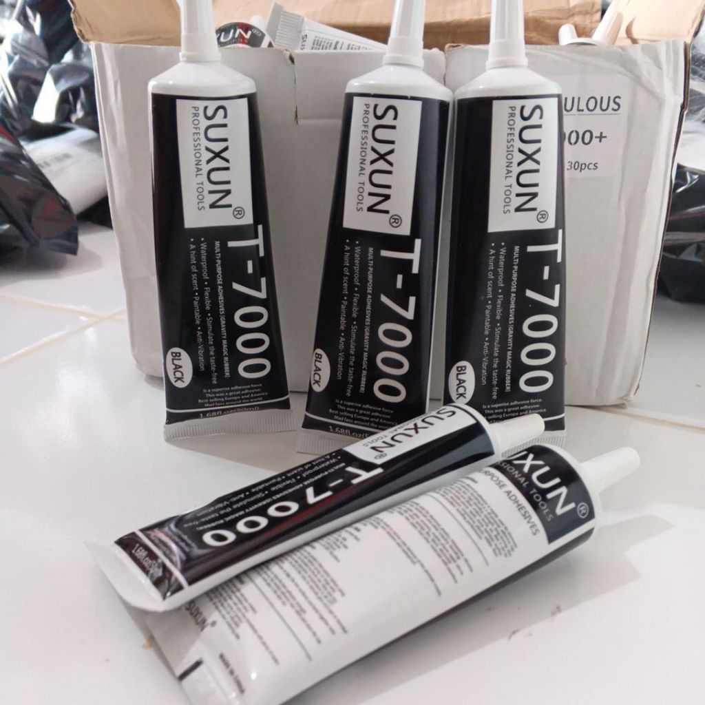 lem LCD hp lem serbaguna 0LEM LCD TOUCHSCREEN SUXUN T7000 B7000 HITAM BENING 50ML KUALITAS TOP