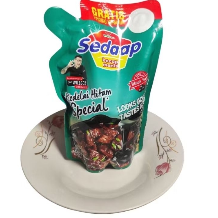 

Sedaap Kecap Manis Kedelai Hitam Special 725gr [ BONUS Piring Keramik MOTIF RANDOM SESUAI PERSEDIAAN)