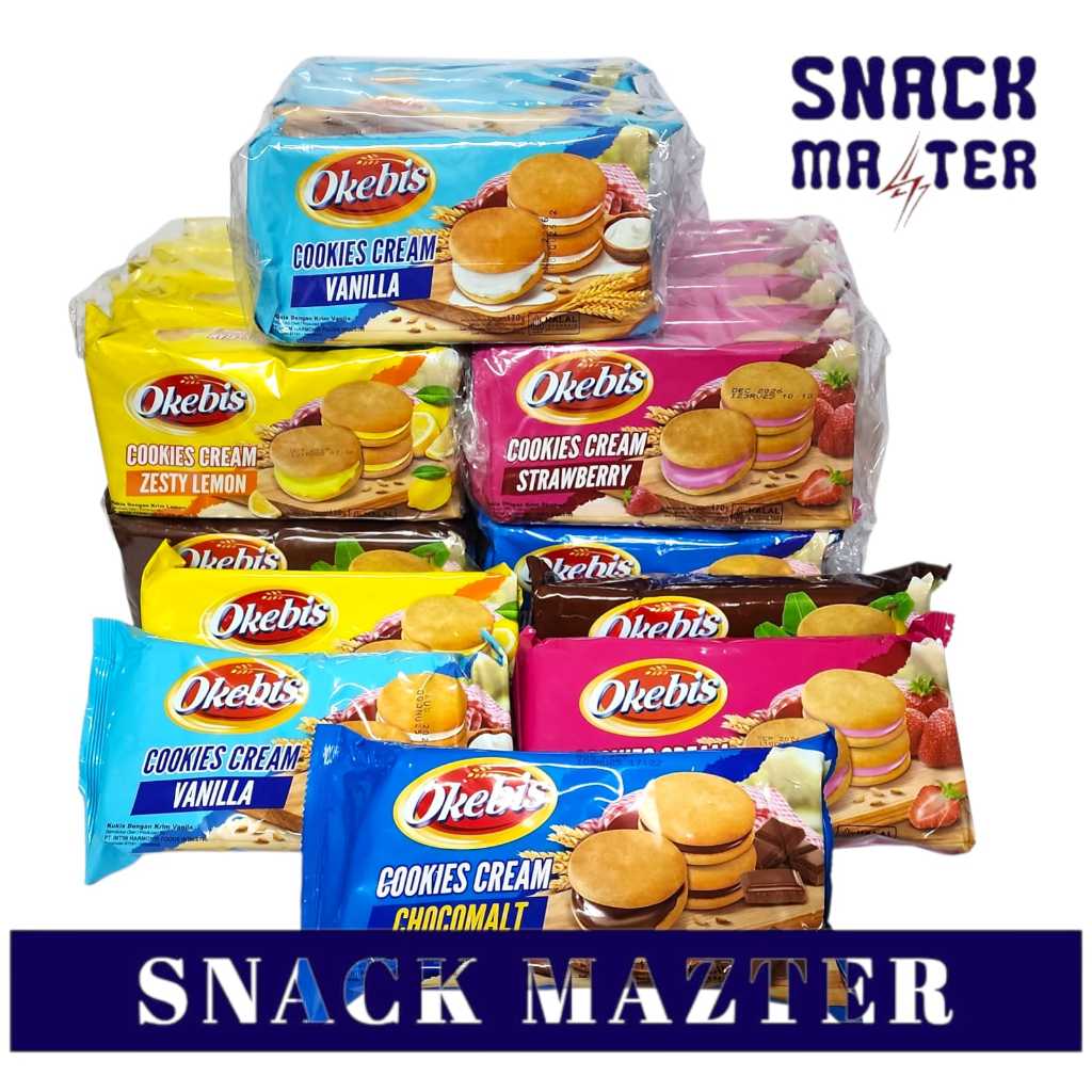 

Okebis Cookies Cream PACK - Netto 180 gr x 5 bks