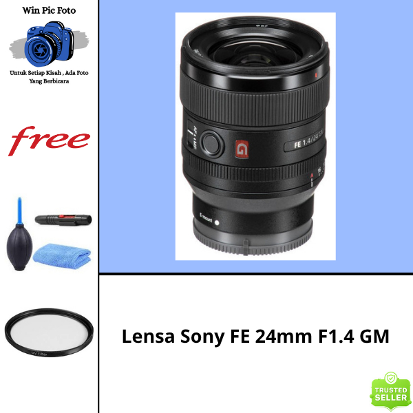 Lensa Sony FE 24mm f1.4 GM / Lensa Kamera Sony / Lensa Camera Sony / Lens Kamera Sony / Lens Camera 