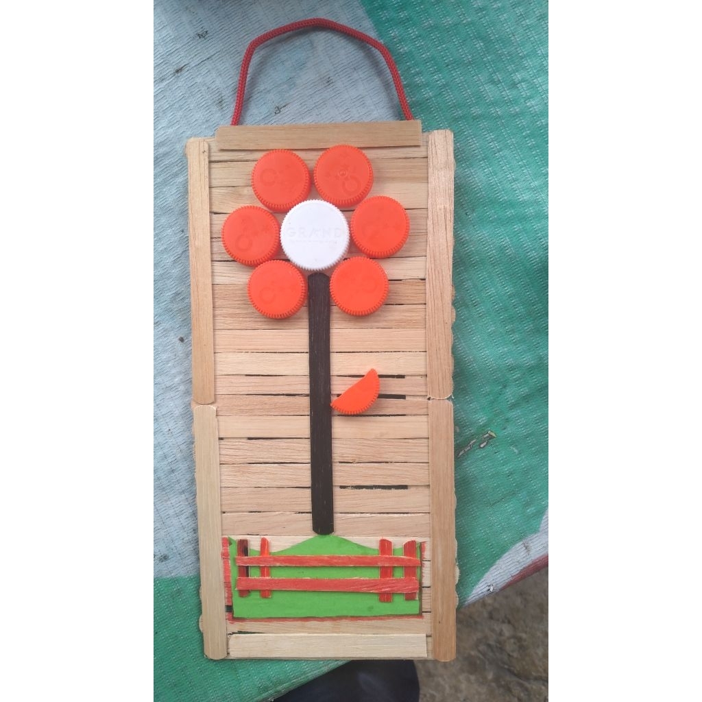 hiasan dinding tutup botol