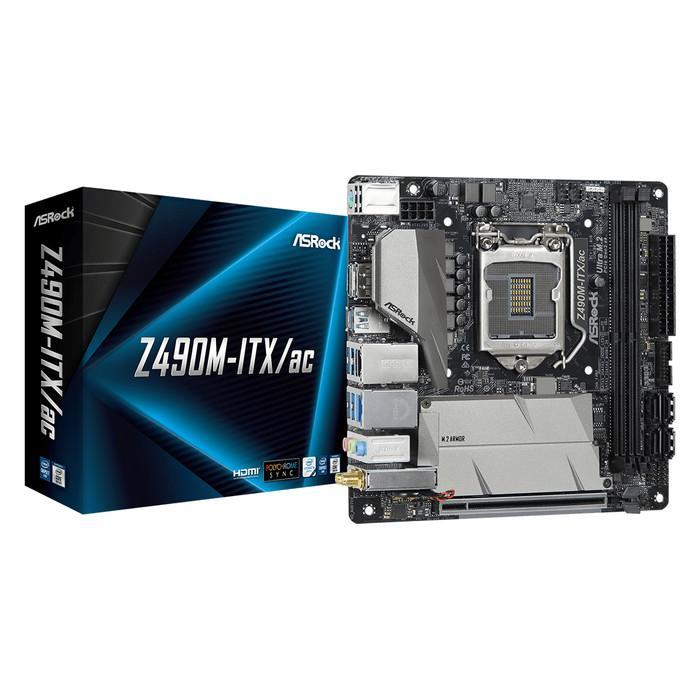 ASRock Motherboard Z490M ITX/AC - Mini ITX Socket LGA1200