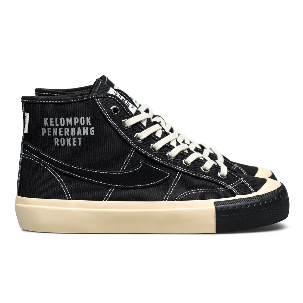 [100% ORIGINAL] Sepatu Compass - Gazelle Hi KPR Black / Sepatu Compass X KPR (Kelompok Penerbangan R