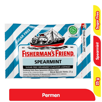 

Fisherman's Friend Permen Bebas Gula Spearmint 25 g