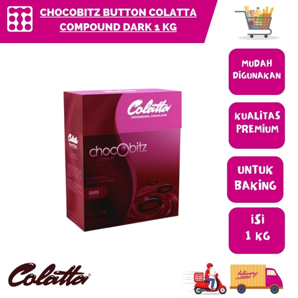 

CHOCOBITZ BUTTON COLATTA COMPOUND DARK 1 KG