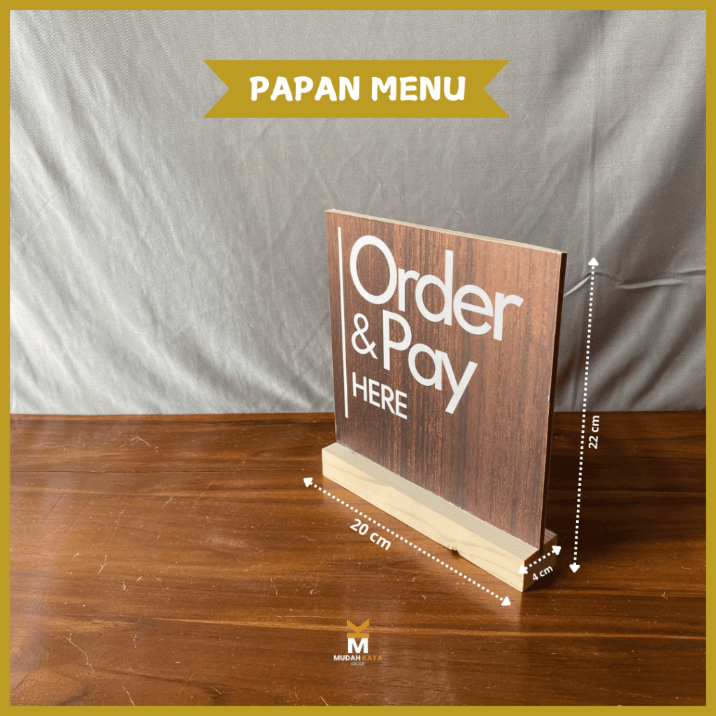 PAPAN PESAN DISINI | STAND ORDER HERE | SIGN BOARD