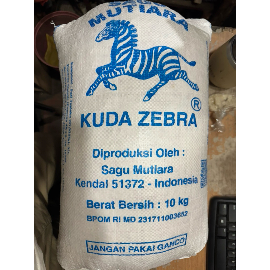 

Sagu Mutiara cap Kuda Zebra @ 10 kg