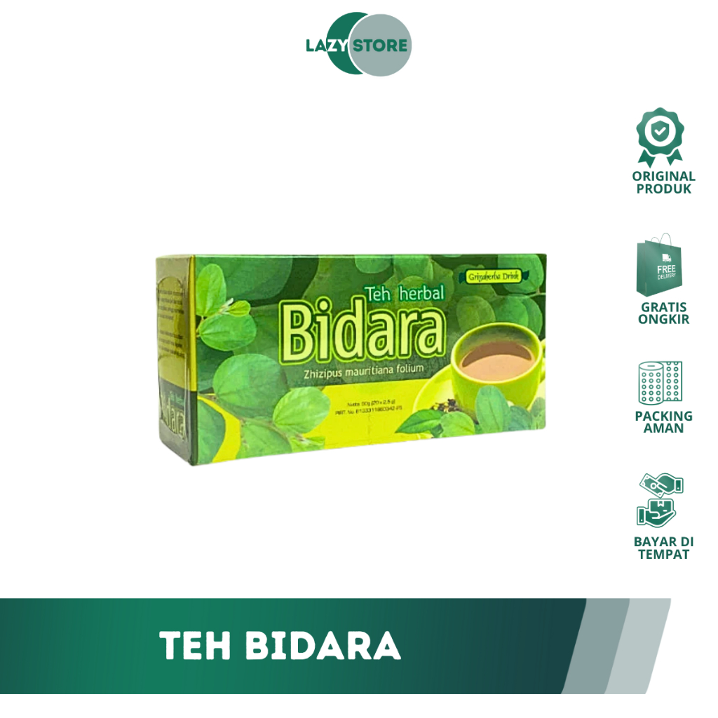 

Teh herbal daun bidara griya herba membantu melancarkan sistem pencernaan isi 20 kantong teh celup halal