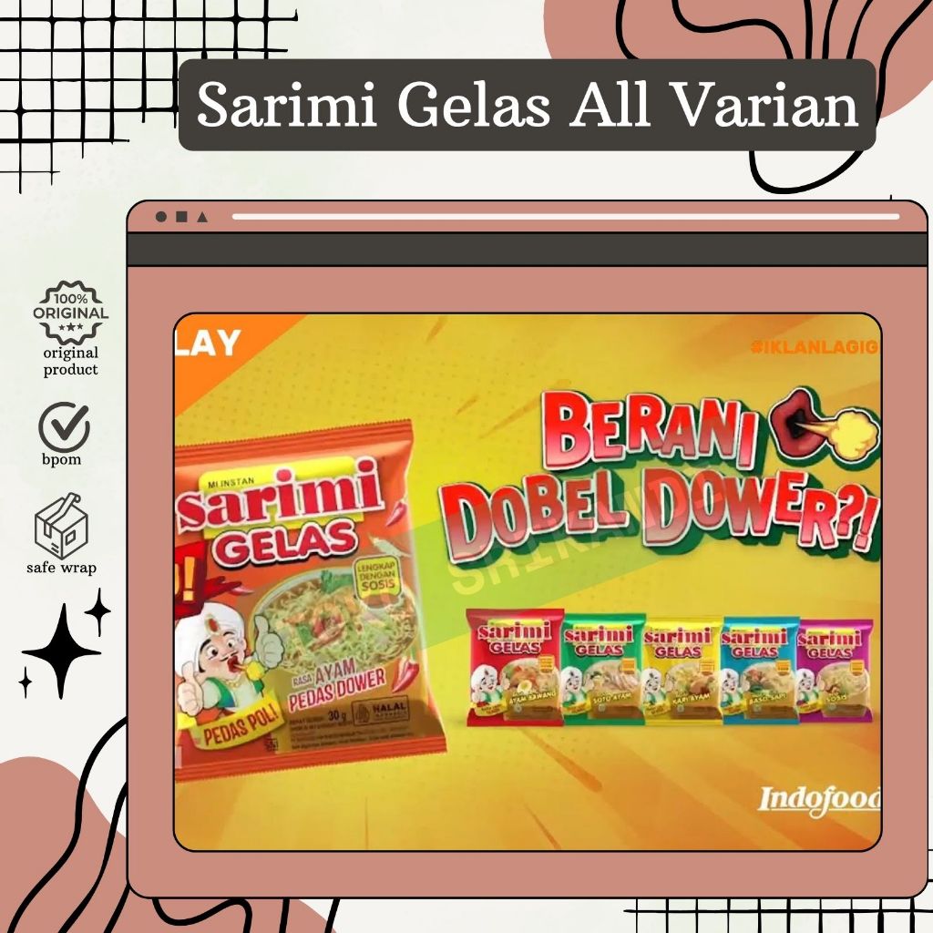 

Sarimi Gelas Pedas Poll Satuan/Eceran