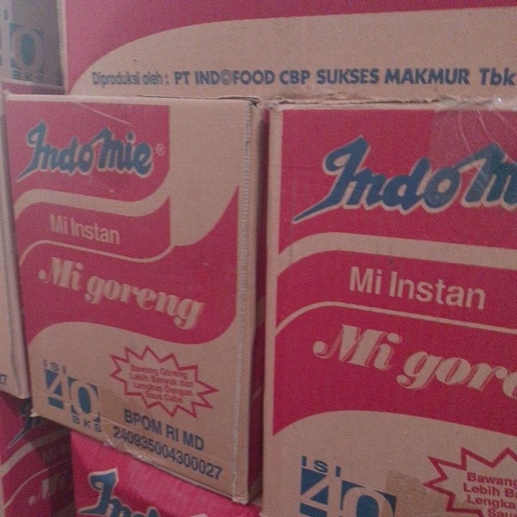 

Indomie goreng satu karton