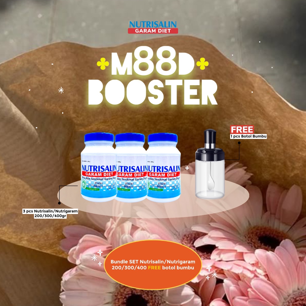 

3 pcs Nutrisalin 200gr FREE Botol Bumbu Premium