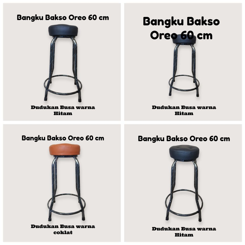 Bangku Minibar Oreo 60 cm busa ,bangku kafe,bangku bar,Bangku santai,Bangku plastik,Bangku rotan, Ba