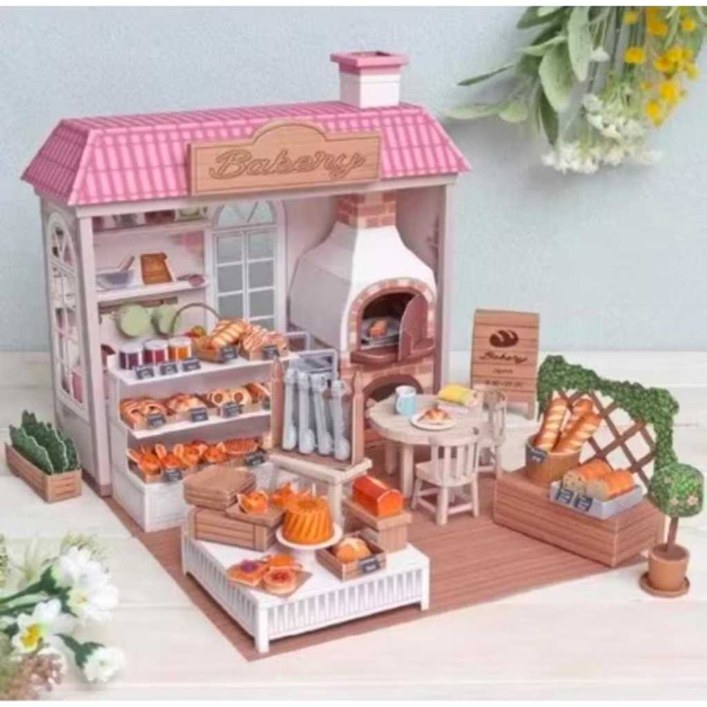 Papercraft Diorama Toko Roti DIY Kerajinan Kertas / Papercraft Food