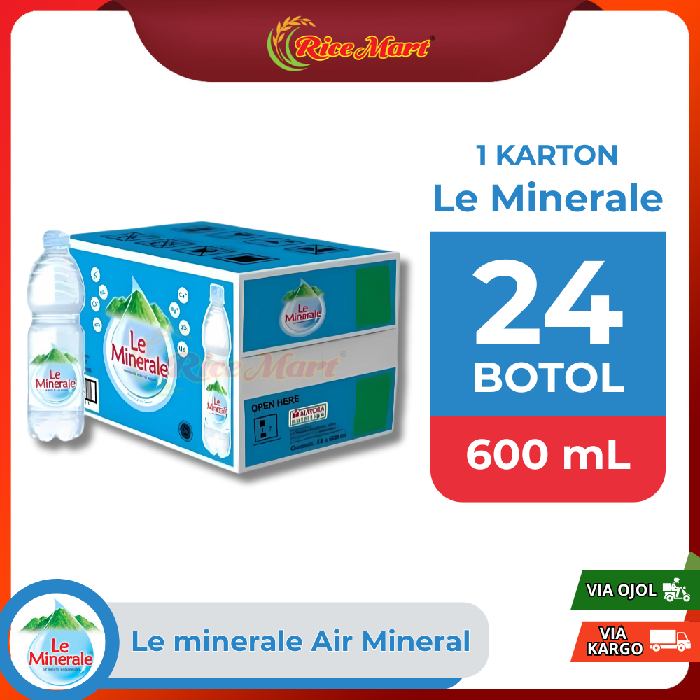 

[INSTAN] Le Minerale Air Mineral 600 ml (24 Botol)