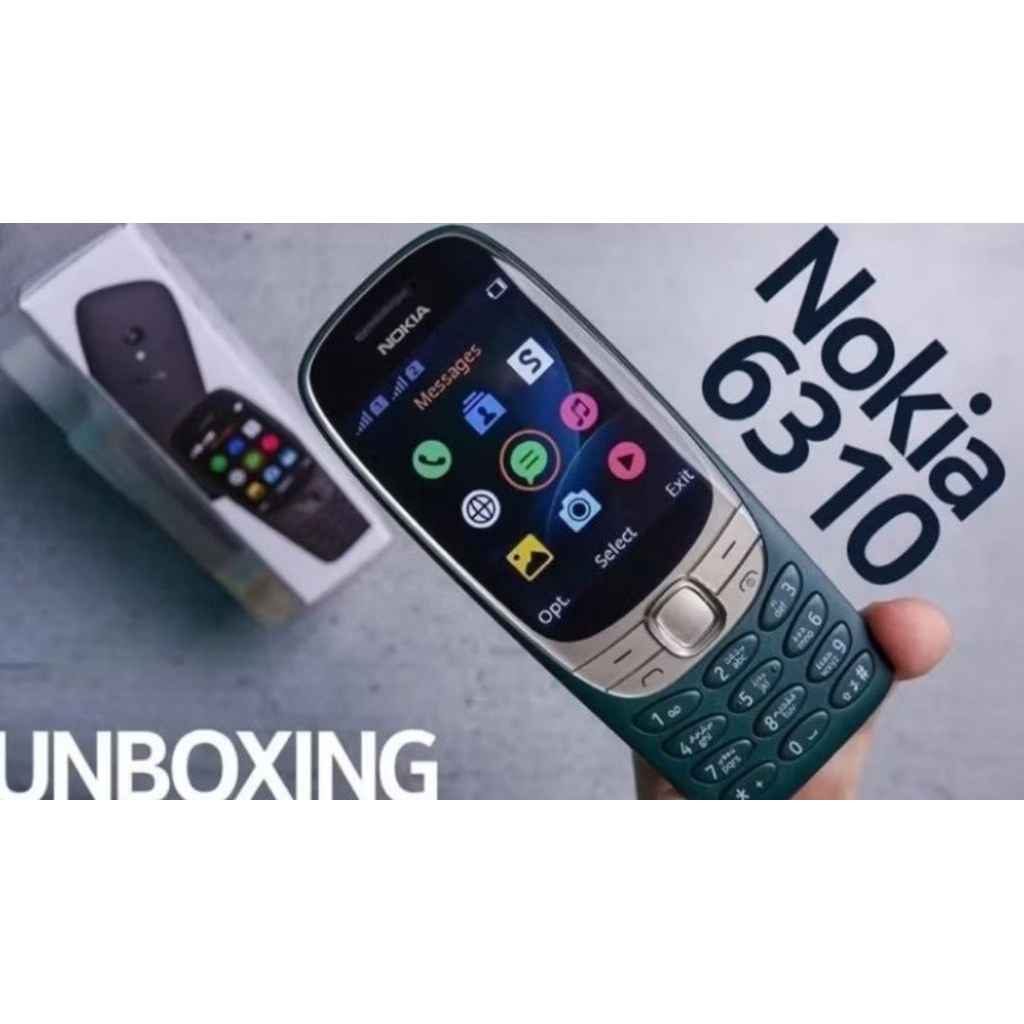 NOKIA 6310 2021 4G NEW FACEBOOK WIFI YT BAHASA INDONESIA