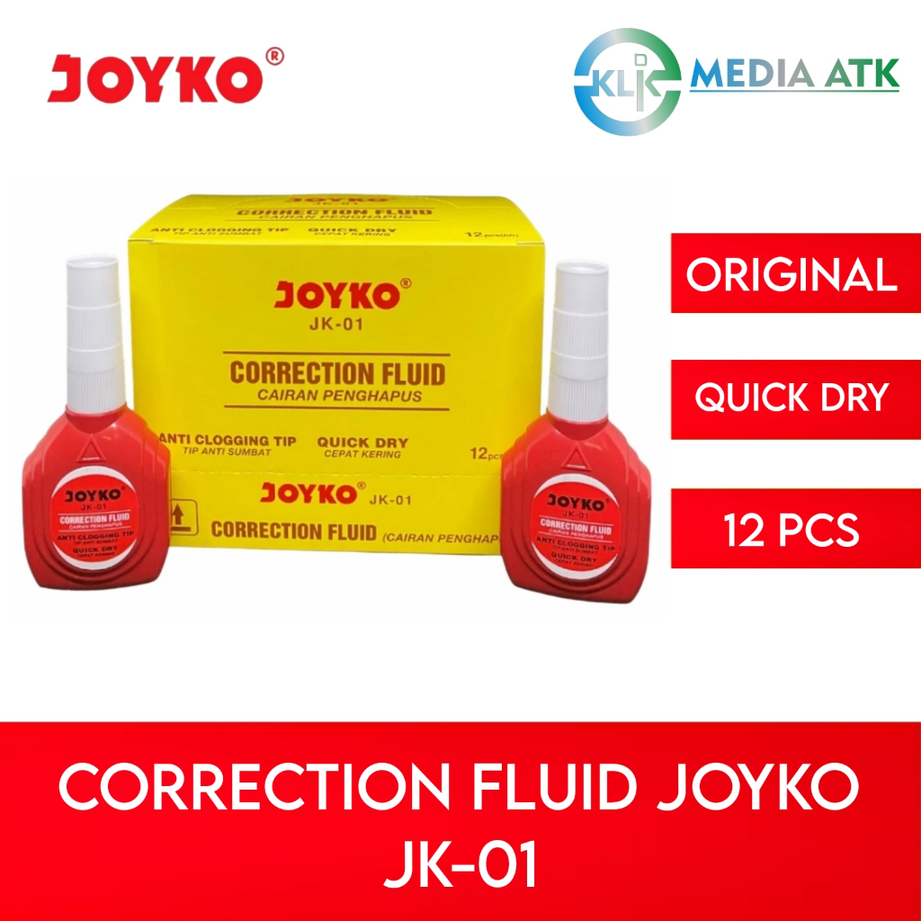 

Correction Pen Joyko - Tipe X JK-01 - 12 Pcs