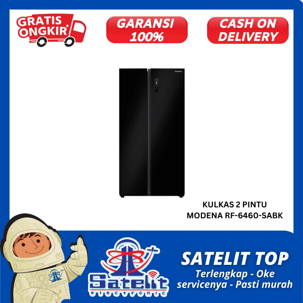 KULKAS 2 PINTU MODENA RF-6460-SABK