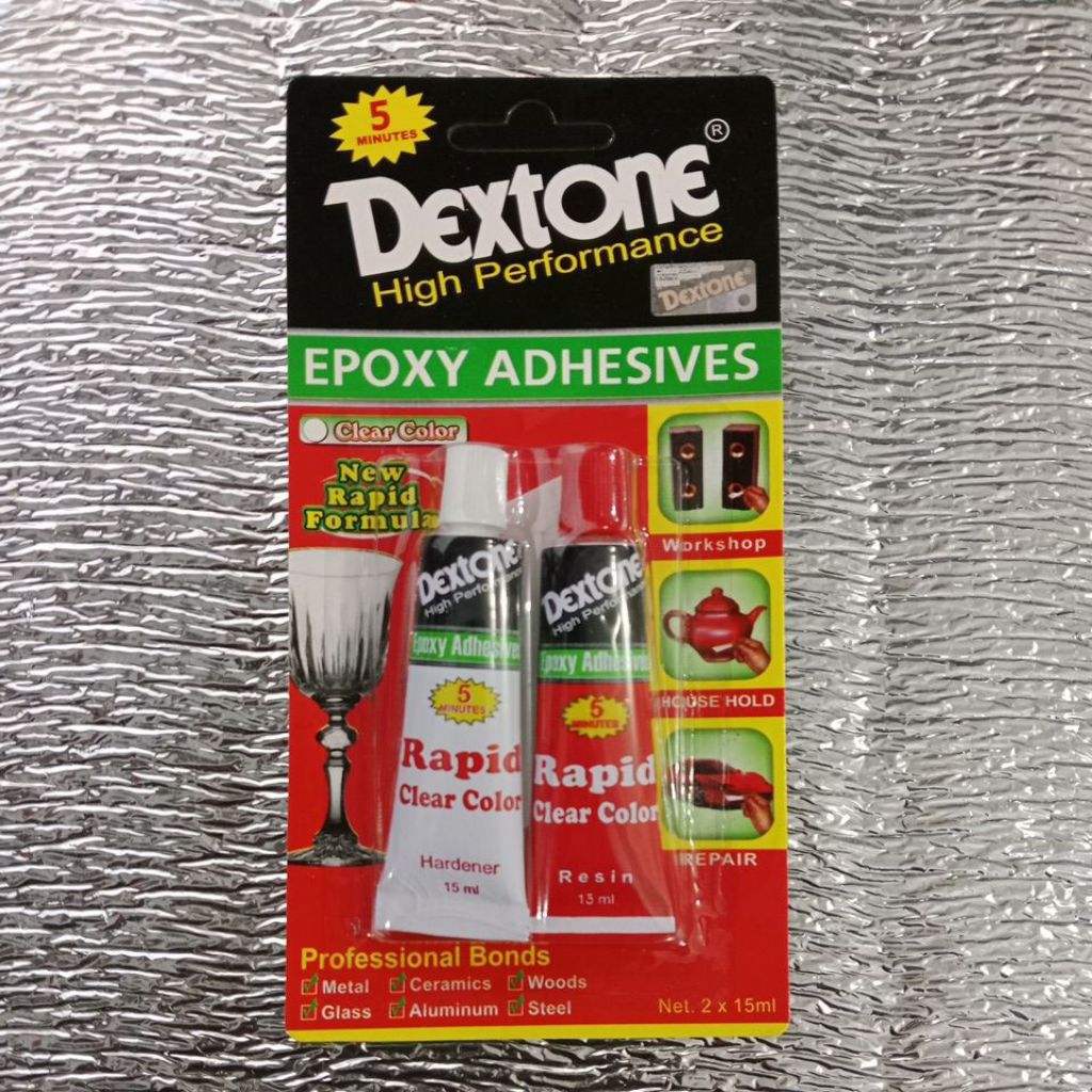 

Dextone Lem Campur| Dextone Lem Epoxy Rapid Cealar Bening 5 menit 30ml