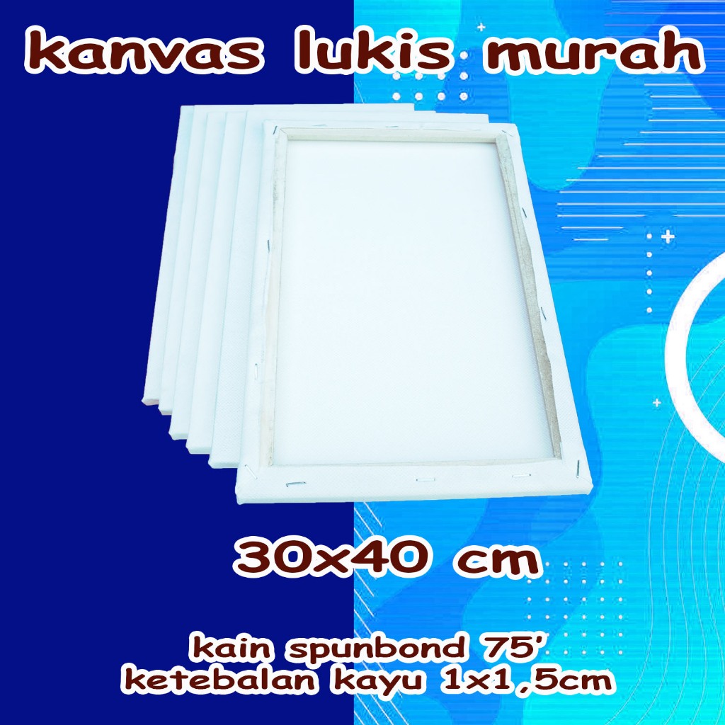 

Kanvas Lukis 30x40cm terjangkau kain spunbond 75'