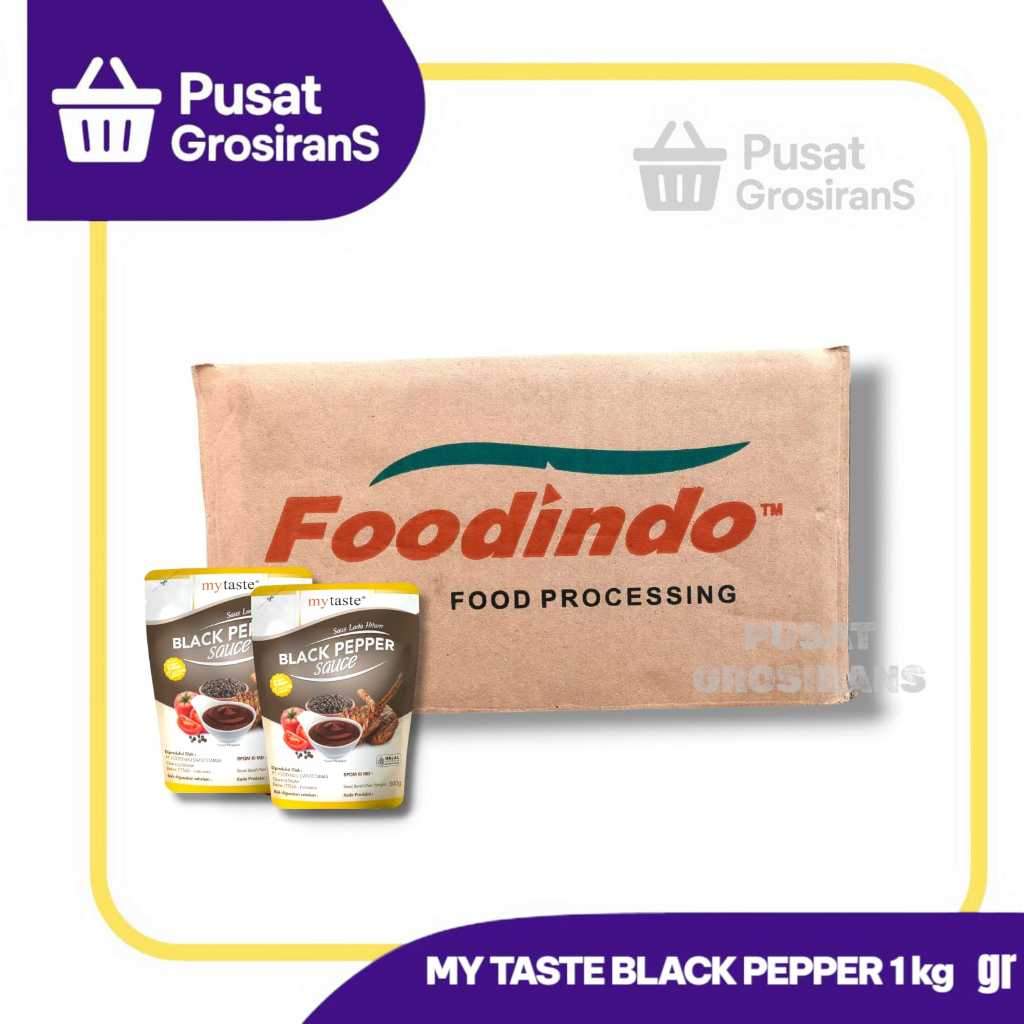 

My Taste Saus Blackpepper / Lada Hitam 1kg 1 Karton isi 10pcs
